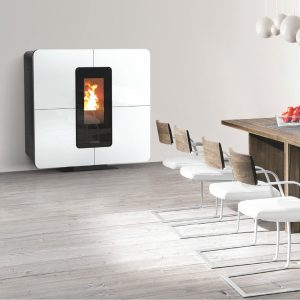 Termostufa pellet SlimQuadro Idra Maxi
