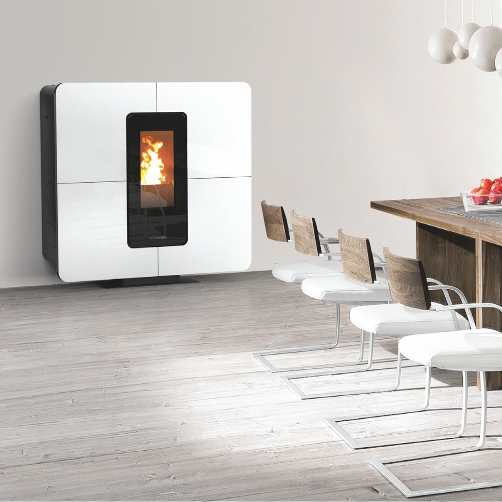 Termostufa pellet SlimQuadro Idra Maxi